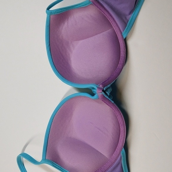 YMI Women's Light Blue Twist Front Padded Bikini Top Size L - Picture 4 of 7